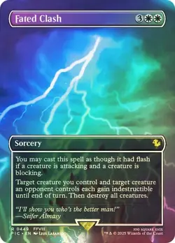 Fated Clash Foil Borderless Final Fantasy MTG NM - Image 1