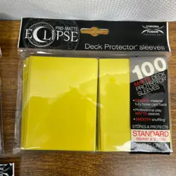 Ultra Pro ECLIPSE PRO-MATTE Blue Yellow Green - KMC Hyper Mat Blue Deck Sleeves - Image 5