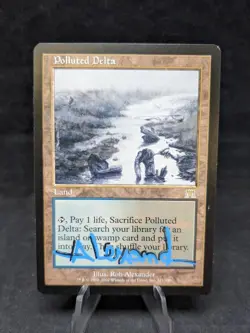 Polluted - Onslaught (ONS) - 321/350- MTG - Artist Signed - HP - C - Image 1