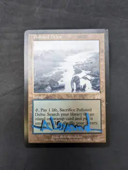 Polluted - Onslaught (ONS) - 321/350- MTG - Artist Signed - HP - C - Image 2