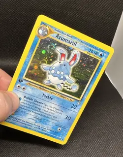Pokemon Azumarill 1st Edition Holo 2/111 Neo Destiny Rare Double Swirl!! - Image 1