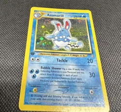Pokemon Azumarill 1st Edition Holo 2/111 Neo Destiny Rare Double Swirl!! - Image 2