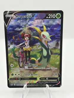 Pokemon Serperior V TG13/TG30 Swsh12 Silver Tempest Ultra Rare Full Art Holo - Image 1