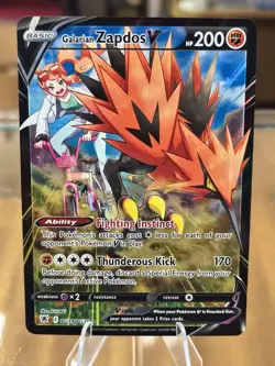 Pokemon Galarian Zapdos V TG19/TG30 SWSH Astral Radiance Trainer Free Shipping! - Image 1