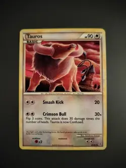 Tauros 41/95 Unleashed Pokemon Tomokazu Komiya Art - Image 1