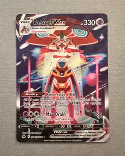 Deoxys VMAX GG45/GG70 Crown Zenith: Galarian Gallery Ultra Rare Pokemon NM/M - Image 1