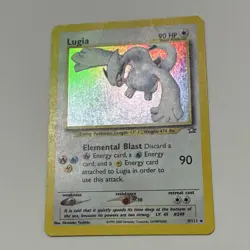 Pokemon TCG Lugia Neo Genesis Holo Rare 9/111 Nintendo 2000 Heavily Played READ - Image 1