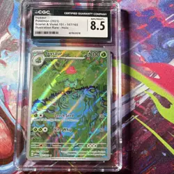 Pokemon Ivysaur Scarlet & Violet 151 167/165 Illustration Rare Holo CGC 8.5 - Image 1