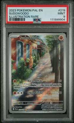 Sudowoodo 219/193 IR – Paldea Evolved – Illustration Rare Pokemon 2023 PSA 9 - Image 1