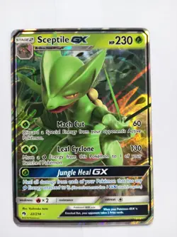 Pokemon TCG Sceptile GX Lost Thunder 22/214 Holo Ultra Rare - Image 1