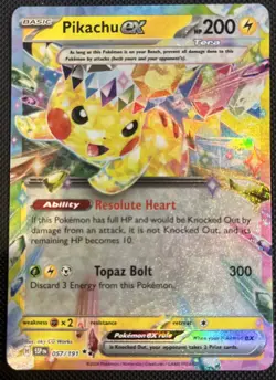 Pokemon TCG - Surging Sparks - Pikachu Ex 057/191 Double Rare - Image 2