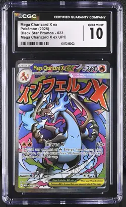 Pokemon Mega Charizard X ex 023 Mega Charizard X ex UPC Promo PSA CGC 10 GM - Image 1