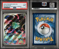 2025 Pokemon Mega Evolution #133 Bulbasaur Stamped Promo - PSA 9 - Image 3