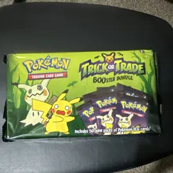 Pokemon Trick or Trade Booster Bundle Box 2023 Pikachu Mimikyu Sealed - Image 1