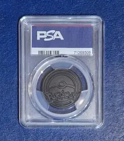 Pokemon Mewtwo & Gliscor Coin PSA 10 Gem Mint Holo 2008 Promo From Metal Surge - Image 2