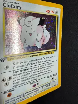 Pokemon Clefairy 5/102 Set Base Rara Holo Prima Edizione ITA Carte Vintage - Image 5