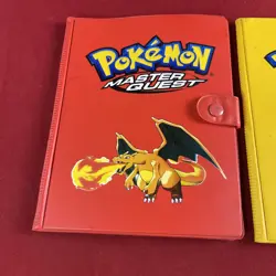 Lot Of 2 Vintage Pokemon Master Quest Binder Charizard & Feraligatr Art - Image 2