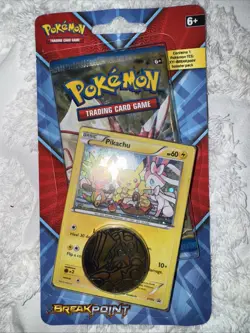 Pokemon TCG XY Breakpoint Checklane Blister Booster Pack Pikachu XY95 Promo - Image 1