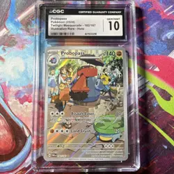 Pokemon Probopass Sv06 Twilight Masquerade 182/167 Illustration Rare CGC 10 Holo - Image 1