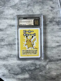 ✨✨✨ CGC 10 Pristine Pikachu Old Maid 2023 Japanese Pokemon Super High Tension - Image 1