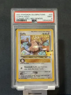 PSA 9 - 2021 Pokemon Celebrations Classic Collection 20 Cleffa - Image 1