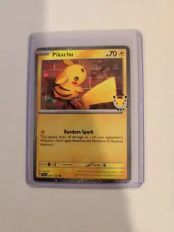 Pokemon TCG Pikachu 051/162 30th Anniversary Stamped 2026 Pokemon Day Promo - Image 1