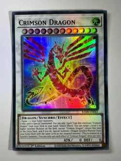 Crimson Dragon RA04-EN061 Super Rare 1st Edition YuGiOh Card - Image 1