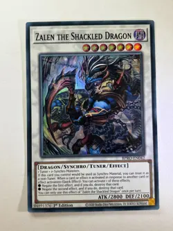 Zalen the Shackled Dragon BPRO-EN042 Super Rare 1st Edition YuGiOh Card NM - Image 1