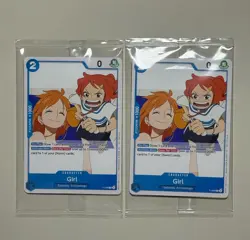 2x One Piece TCG Promo Card P-096 Girl Nami English - Image 1