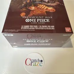 One Piece TCG: Paramount War OP-02 English Ver. Booster Box WAVE 1 Red Bottom! - Image 2
