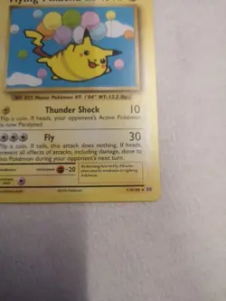 Flying Pikachu 110/108 Evolutions Secret Rare Non Holo Pokemon Card - Image 3