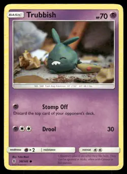 Trubbish 50/145 Guardians Rising Pokemon TCG trading card - Image 1
