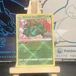 Pokemon Go Radiant Venusaur Holo Card 004/078 Rare - Image 2