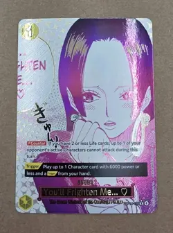 Boa Hancock I'm scared... OP14-118 R-P The Azure Sea's Seven ONE PIECE Card #4🔥 - Image 1