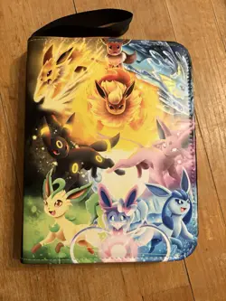Full Zip Pokemon Cards Binder Holder Fits 400 Cards w/ 50 Removable Sleeves - Image 1