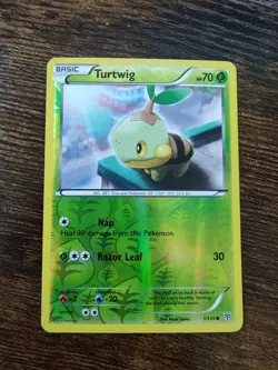 Turtwig 1/135 Plasma Storm Pokemon Card Reverse Holo - Image 1
