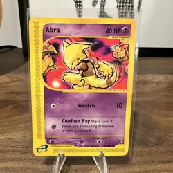 Abra 93/165 Near Mint Common Expedition Base Set Pokemon Card 2002 WOTC - Image 1