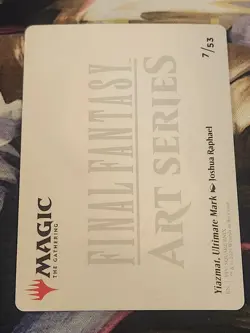 MTG Final Fantasy - Yiazmat, Ultimate Mark - Gold Stamped Art Card NM - Image 2