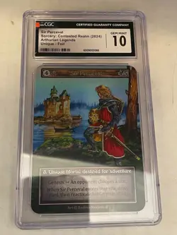 FOIL SORCERY - Sir Perceval - Arthurian Legends ART - CGC 10 GEM MINT - Image 1