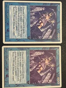 Recall (2x) Chronicles Magic the Gathering Regular Uncommon MTG Blue Sorcery - Image 1