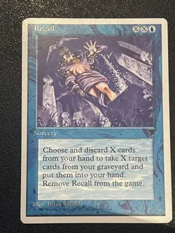 Recall (2x) Chronicles Magic the Gathering Regular Uncommon MTG Blue Sorcery - Image 3
