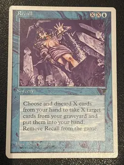 Recall (2x) Chronicles Magic the Gathering Regular Uncommon MTG Blue Sorcery - Image 4