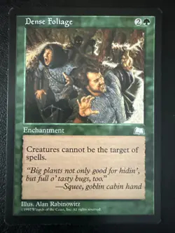 Dense Foliage Weatherlight Magic: The Gathering Green Rare Enchantment - Image 1