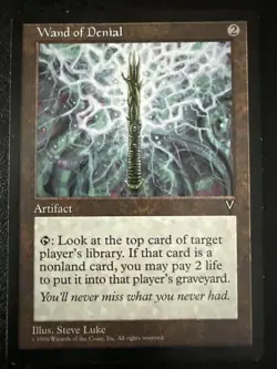 Wand of Denial MtG Visions Magic the Gathering Artifact Rare - Image 1