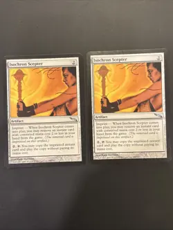 2x Isochron Scepter Mirrodin Magic Mtg NM UP - Image 1