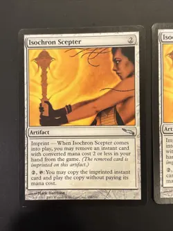 2x Isochron Scepter Mirrodin Magic Mtg NM UP - Image 2