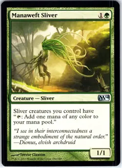 Manaweft Sliver 184 U Magic 2014 (M14) Magic the Gathering MTG LP - Image 1