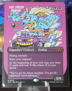 1x The Speed Demon ~~ Borderless NM-Mint, English Aetherdrift MTG Magic - Image 1