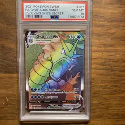GYARADOS VMAX SECRET RARE 207/203 HOLO SWSH07 EVOLVING SKIES POKEMON PSA 10 - Image 1