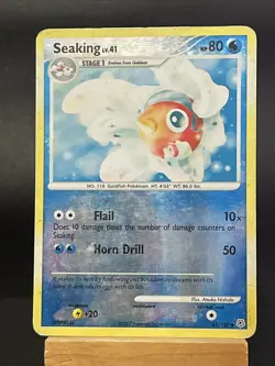 Pokemon Card Seaking 62/130 Diamond & Pearl Reverse Holo Played - Image 1